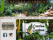 Tablet Screenshot of excelsagardens.com